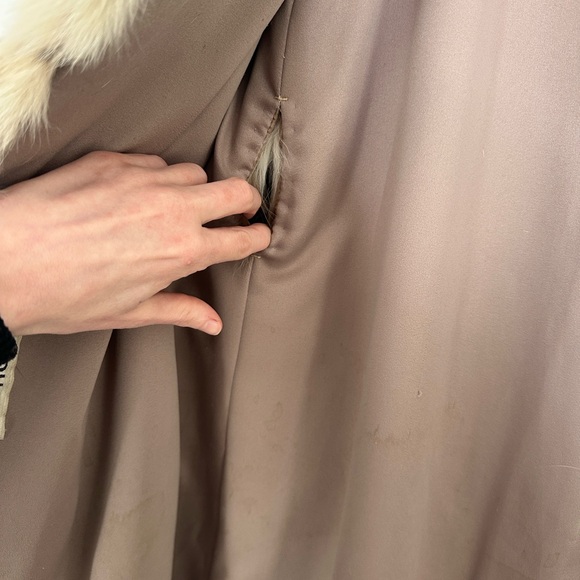 Vintage Genuine Spotted Fur Pierre Cardin Long Coat - Picture 13 of 13